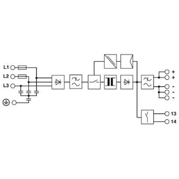 Alim. à découpage 24VDC 40A 960W, 3PH 400-500VAC, Push-in Alim. à découpage 24VDC 40A 960W, 3PH 400-500VAC, Push-in-Lire la description