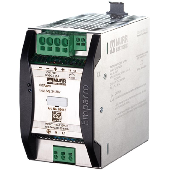 Alim. à découpage 24-28VDC 20A, 1PH 85-265VAC/90-250VDC Alim. à découpage 24-28VDC 20A, 1PH 85-265VAC/90-250VDC-Lire la description