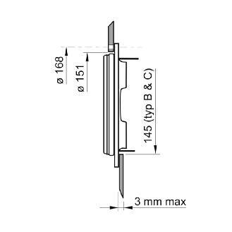 Manomètre inox Ø150mm, 0 .. 16 bar, G 1/2-Lire la description