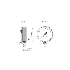 Manomètre inox Ø150mm, 0 .. 16 bar, 1/2 NPT