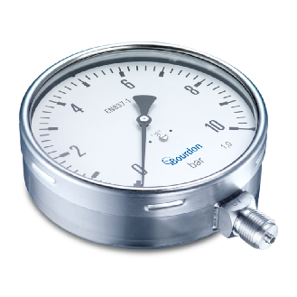 Manomètre inox Ø160mm, 0 .. 400 bar, G 1/2-Lire la description