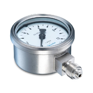 Manomètre inox Ø50mm 0 .. 4 bar, G1/4, raccord au dos avec étrier-Lire la description