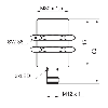 DPI M30 PNP NO+NF P18mm noyé 60(30)mm Laiton / M12 4P