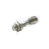 DPI M08 PNP NF P2mm noyé 43(26)mm Inox 10-30Vdc M12 4P