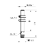 DPI M08 PNP NO P2mm noyé lg56(44)mm Laiton 10-30Vdc / M08 3P