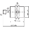 DPI M30 NPN NO P10mm noyé lg52(35)mm Laiton 10-30Vdc / M12 4P
