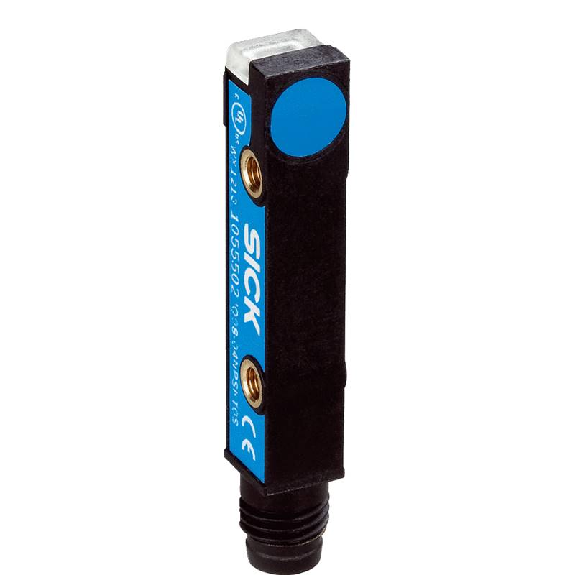 DPI Rect. NPN NO P2mm noyé 8x8x40mm Plast. 10-30Vdc / Câble 2m PVC-Lire la description