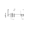 DPI M08 PNP NO P2mm noyé lg55(44,5)mm Inox 10-30Vdc / M08 3P