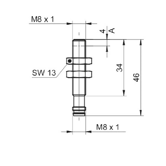 DPI M08 ANA 0-10Vdc P0-3mm quasi-noyé lg46(34)mm 12-36Vdc / M08 3P-Lire la description