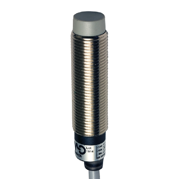 DPI M12 PNP NO P4mm non noyé 49.8(35)mm Laiton 10-30Vdc Câble 2m PVC-Lire la description