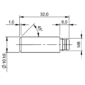 DPM D10 PNP NO lg32(25)mm Inox 10-30VDC IP69K / M08 3P-Lire la description