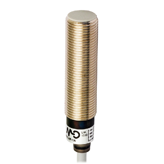 DPI M12 PNP NO P4mm noyé 49,8(39,5)mm Laiton 10-30Vdc Câble 5m PVC-Lire la description