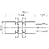 DPI M18 PNP NO/NF P8mm noyé IO-Link lg65(47)mm Inox V2A / M12 4P