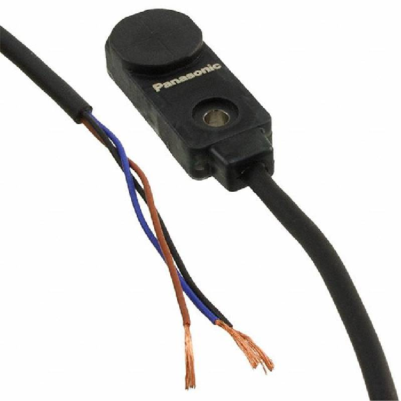 DPI Rect. NPN NF P4mm non noyé Plast. Radial 12-24Vdc / Câble 1m-Lire la description