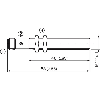 DPI M12 PNP NO P6mm quasi-noyé lg65(48)mm Laiton 10-30Vdc / M08 3P