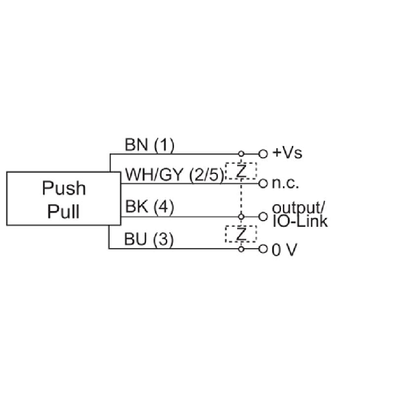DPI M18 IO-Link PushPull P0-10mm noyé IO-Link Laiton 8-36Vdc / M12 4P-Lire la description