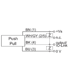 DPI M18 IO-Link PushPull P0-10mm noyé IO-Link Laiton 8-36Vdc / M12 4P-Lire la description