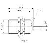 DPI M30 PNP NO P10mm noyé lg56mm Laiton 12-30Vdc / Câble 2m PUR
