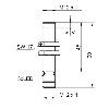 DPI M12 ANA 0-10Vdc P2,75-3mm noyé lg60(45)mm 8-30Vdc IP67 / M12 4P