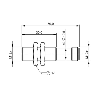 DPI M12 PNP NO P2mm noyé 50(30)mm Inox 10-30Vdc / M12 4P