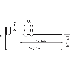 DPI M12 NPN NO P4mm noyé lg65(48)mm Laiton 10-30Vdc / M12 4P
