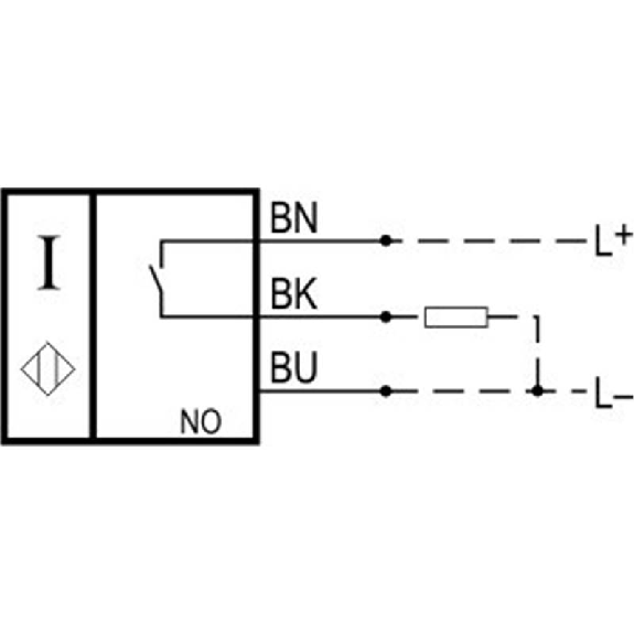DPI M12 PNP NO P2mm noyé 50mm Laiton 10-30Vdc / Câble 2m-Lire la description