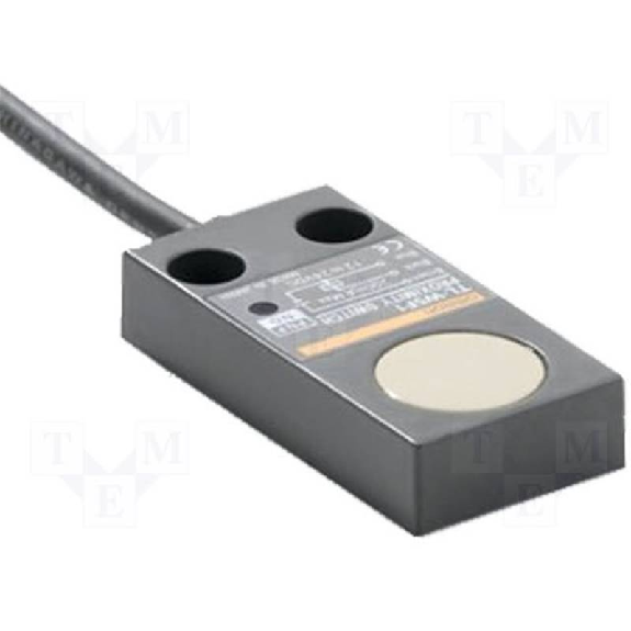 DPI Rect. NPN NO P5mm noyé 25x10x50 10-30Vdc / Câble 5m PVC-Lire la description