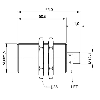 DPI M30 PNP NO P10mm noyé lg65(50,5)mm Laiton 12-30Vdc / M12 4P