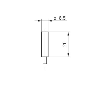 DPI D6,5 2 fils NAMUR ATEX P1,5mm noyé lg25mm 5-30Vdc / Câble 2m PUR-Lire la description