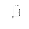 DPI D6,5 2 fils NAMUR ATEX P1,5mm noyé lg25mm 5-30Vdc / Câble 2m PUR
