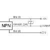 DPI Rect. NPN NF P4mm noyé 12x8x23.5mm 10-30Vdc / M05 4P