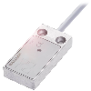 DPI Rect. PNP NO P5mm noyé 25x50x10mm Alu 10-30Vdc / Câble 5m PUR