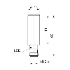 DPI D17 NPN NO P8mm quasi-noyé lg61mm Inox 10-30Vdc WD / M12 4P