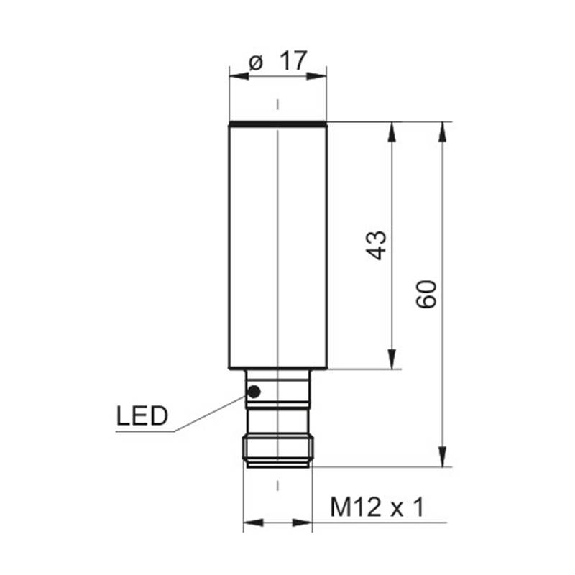 DPI D17 NPN NO P8mm quasi-noyé lg61mm Inox 10-30Vdc WD / M12 4P-Lire la description