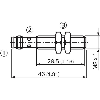 DPM M08 PNP NO P60mm noyé lg46(29.5)mm Laiton 10-30Vdc / M08 3P