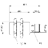 DPI M18 PNP NO P8mm noyé lg44,5(29,5)mm Laiton 10-30Vdc / M12 4P