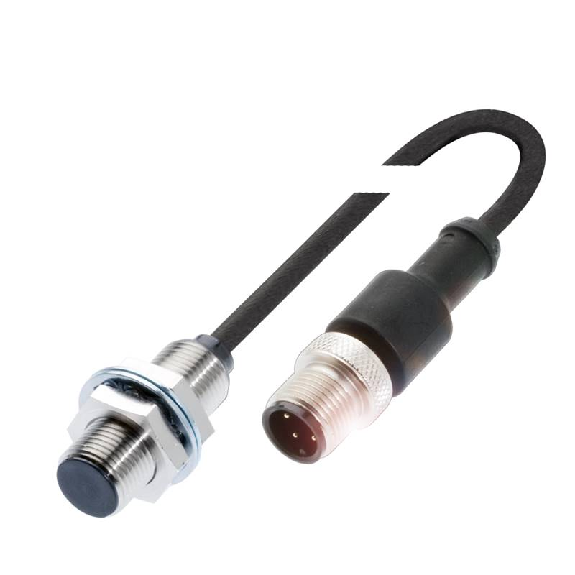 DPI M12 PNP NO P4mm noyé lg33mm Laiton 10-30Vdc / M12 4P+C0.5m-Lire la description