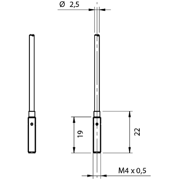 DPI M04 PNP NF P1mm noyé 19mm Inox 10-30Vdc Câble 2m PUR-Lire la description