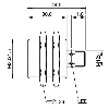 DPI M30 ANA 0-10V P2-10mm noyé lg44,5(30)mm Laiton 15-30Vdc / M12 3P