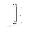 DPI D11 NPN NO P4mm noyé lg55mm Inox 10-30Vdc WD / Câble 2m