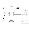 DPI M08 PNP NO P1,5mm noyé lg10mm Inox 10-30Vdc / Câble 2m PUR