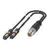 DPM (x2) Vérins rainures en T PNP NO lg23.5mm / M08 4P+C0.3m