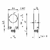 DPI Rect. NPN NO P8mm noyé 20x10x32mm 10-30Vdc / M08 3P