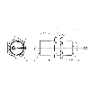 DPC M30 NPN NO P25mm non noyé lg65.5(32)mm / Câble 2m