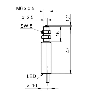 Commutateur de précision M6x47mm PNP NO FP=100g Câble 2m