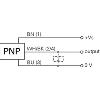 DPI Rect. PNP NO P4mm noyé 12x8x23.5mm 10-30Vdc / M05 4P