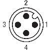DPI M30 PNP NO P15mm noyé lg76(50)mm Laiton 10-30Vdc / M12 4P