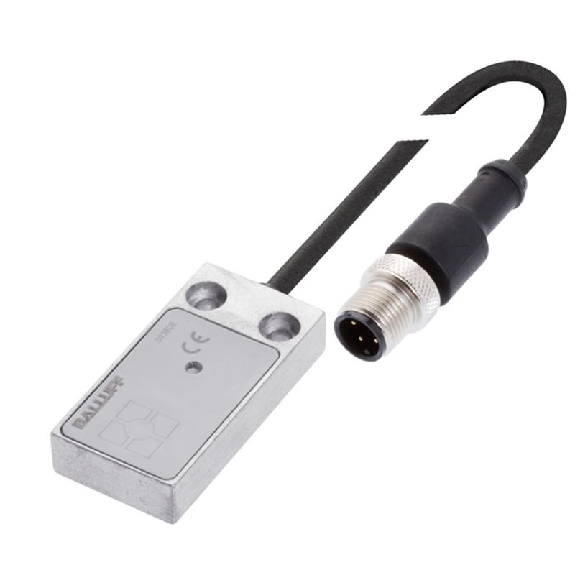 DPI Rect. PNP NO+NF P5mm noyé 25x50x10mm Alu / M12 4P+C0.2m-Lire la description