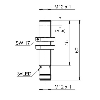 DPI M12 ANA 0-10Vdc PNP P0-6mm quasi-noyé lg60mm 12-36Vdc / M12 5P