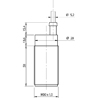 DPC M30 PNP NO+NF P2-16mm noyé Inoxl 10-40Vdc Câble 2m PVC-Lire la description